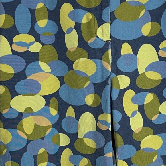 Talbots Stretch size 14 patterned pants, straight leg, cotton blend, fun - Picture 2 of 10